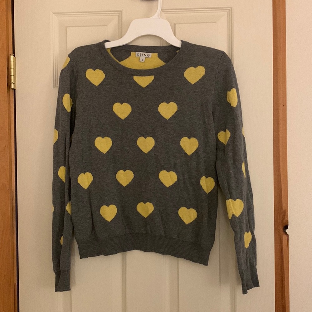 Kling cotton heart sweater
